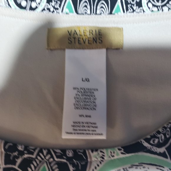 Valerie Stevens embellished top rhinestone stretch short sleeve asymmetr… - Picture 4 of 10